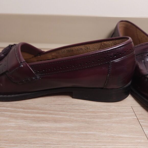 GH Bass & Co Weejuns Leather Loafers Dress Shoes Mens Size 12 Burgundy - Picture 8 of 16